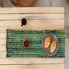 Aizza Trends Handmade Hand Braided Natural Jute 13 X 36 Inch Table Runner Rug- Dining Table Runner Rug - Kitchen Table Runner Rug-Pack of 1-Green view 3