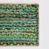 Aizza Trends Handmade Hand Braided Natural Jute 13 X 36 Inch Table Runner Rug- Dining Table Runner Rug - Kitchen Table Runner Rug-Pack of 1-Green view 4