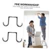 Yardenfun 2pcs Dual Curtain Rod Brackets Strong Aluminum Support for Windows Office Home Decor view 3