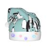 SamLng Cute Penguins LED Christmas Hat for Adults Classic Santa Colorful Xmas New Year Party Headwear. Plush Soft Comfort Cap view 2