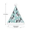 SamLng Cute Penguins LED Christmas Hat for Adults Classic Santa Colorful Xmas New Year Party Headwear. Plush Soft Comfort Cap view 4