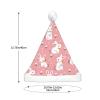 SamLng Cute White Rabbit LED Christmas Hat for Adults Classic Santa Colorful Xmas New Year Party Headwear. Plush Soft Comfort Cap view 4