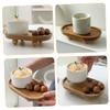 LIFKICH Wooden Chilled Serving Tray for Coffee Table Decorative Tiered Tray for Fall Serving Board Delicate Finish view 2