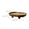 LIFKICH Wooden Chilled Serving Tray for Coffee Table Decorative Tiered Tray for Fall Serving Board Delicate Finish view 3