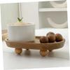 LIFKICH Wooden Chilled Serving Tray for Coffee Table Decorative Tiered Tray for Fall Serving Board Delicate Finish view 4