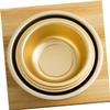 SHOWERORO Large Versatile Aluminum Basin for Kitchen Washing Mixing Salads and Rice Sifting Deep Yellow Oxidized Design for Home Bar Restaurant Use view 4