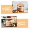 CONGARTENO 4pcs Wood Jar Lids Airtight Sealing Lids for Glass Jars Wooden Covers for Travel Mugs Tea Cups and Spice Storage Vintage Style view 4