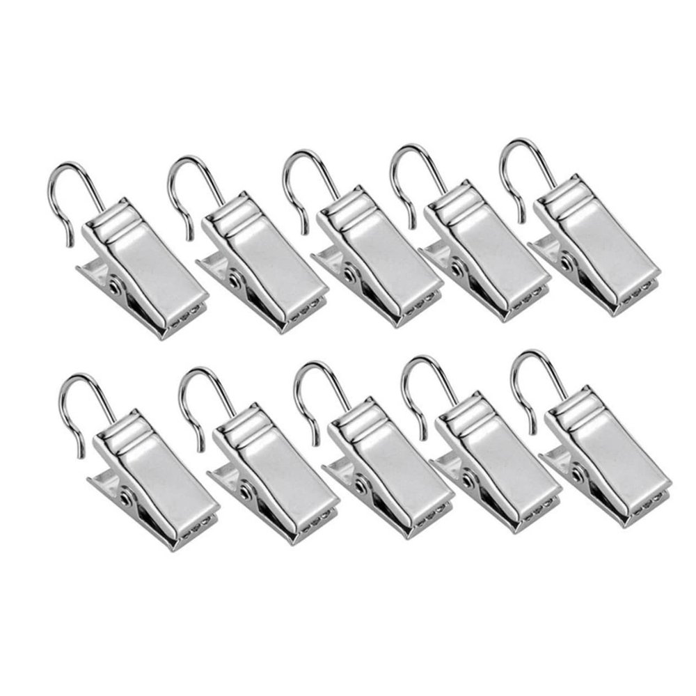 ORFOFE 36pcs Boho Bathroom Curtain Hooks Shower Curtain Clips Sturdy Hangers Easy to Install Remove