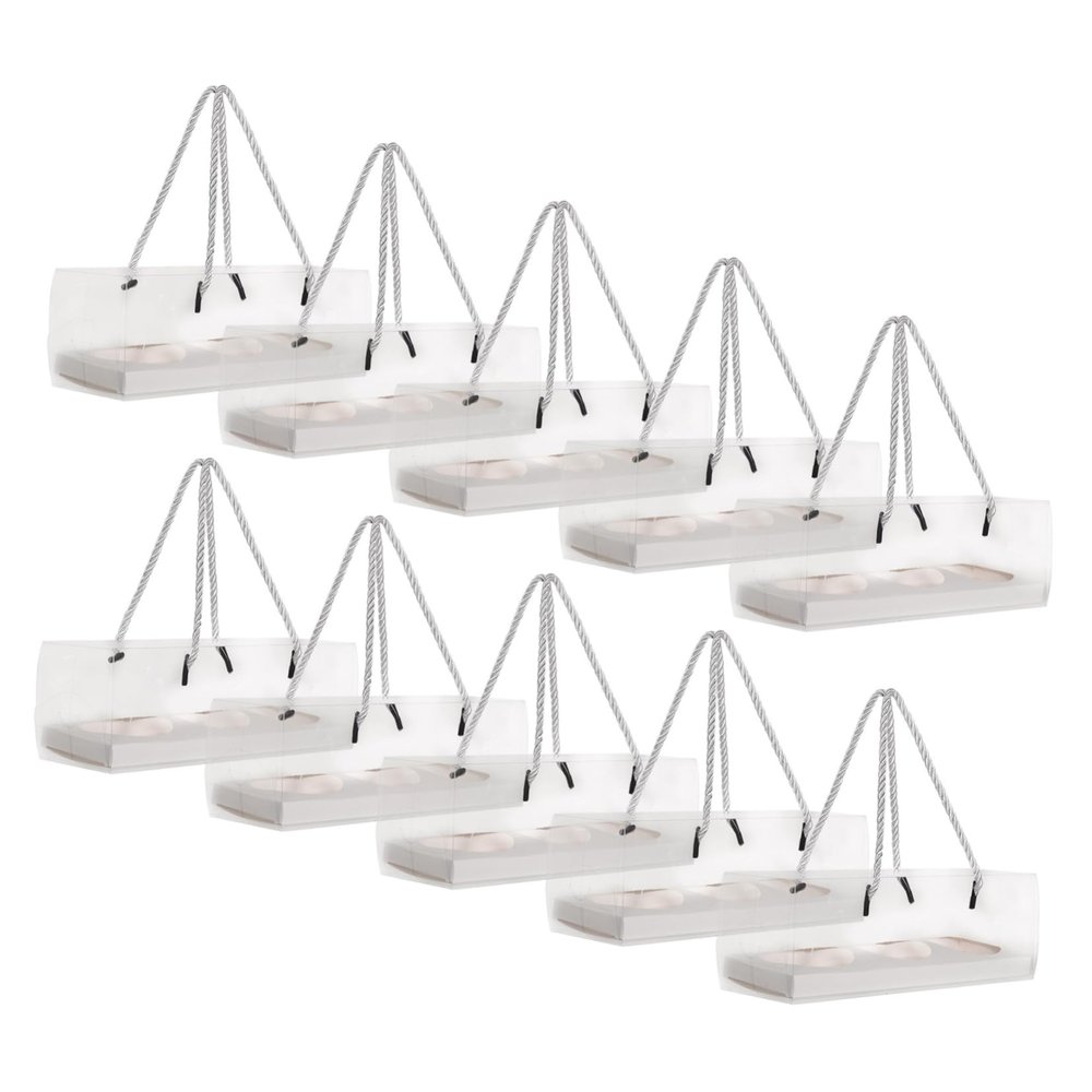GETAJGHSD 10pcs Bakery Boxes Cookie Box Cupcake Carriers Snack Containers Dividers Egg-yolk Puff Packing Case Dessert Container