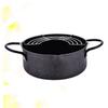 COLLBATH Frying Pot with Filter Detachable Fryer for Chicken Wings and Tempura Non-stick Deep Frying Pan for Induction Cooker and Gas Stove Easy to Clean and Store view 2