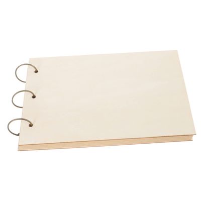 COLLBATH Wedding Guests Book Custom Message Book for Wedding Party Wooden Cover Photo Album