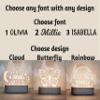 Custom Night Light Cute Personalized Baby Gifts Cloud Butterfly Rainbow Moon & Stars Customized Name Gifts Perfect Personalized Baby Girl Gifts and Customized Baby Gifts view 2