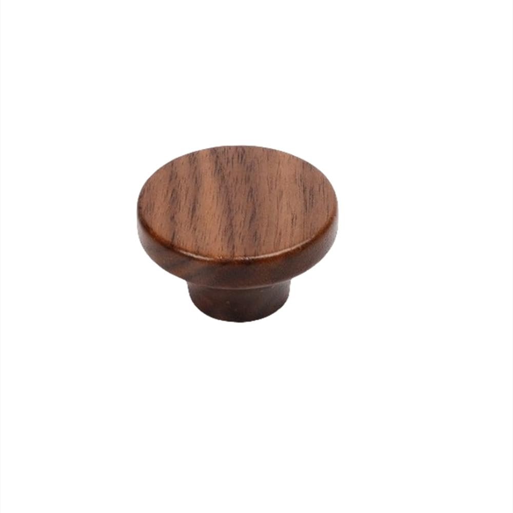 gklwVSlwv Cupboard Handles,Aluminum Alloy Kitchen Cabinet Door Handle,Wooden Furniture Handle Drawer Pulls Cabinet Solid Wood Handles Wardrobe Wood Knob with Mounting Screws,(Knob)