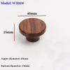 gklwVSlwv Cupboard Handles,Aluminum Alloy Kitchen Cabinet Door Handle,Wooden Furniture Handle Drawer Pulls Cabinet Solid Wood Handles Wardrobe Wood Knob with Mounting Screws,(Knob) view 2