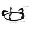 BRIGHTFUFU 2pcs Gas Stove Brackets High-end Cast Iron Pot Rack Stove Proofing Easy Install Non-slip Surface view 3
