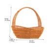 Handheld Woven Flower Basket Plastic Flat Stable Base Decoration view 2