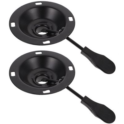 SEWACC 2pcs Office Chair Swivel Base Rotating Dial Bearing Plate Iron Material for Safety