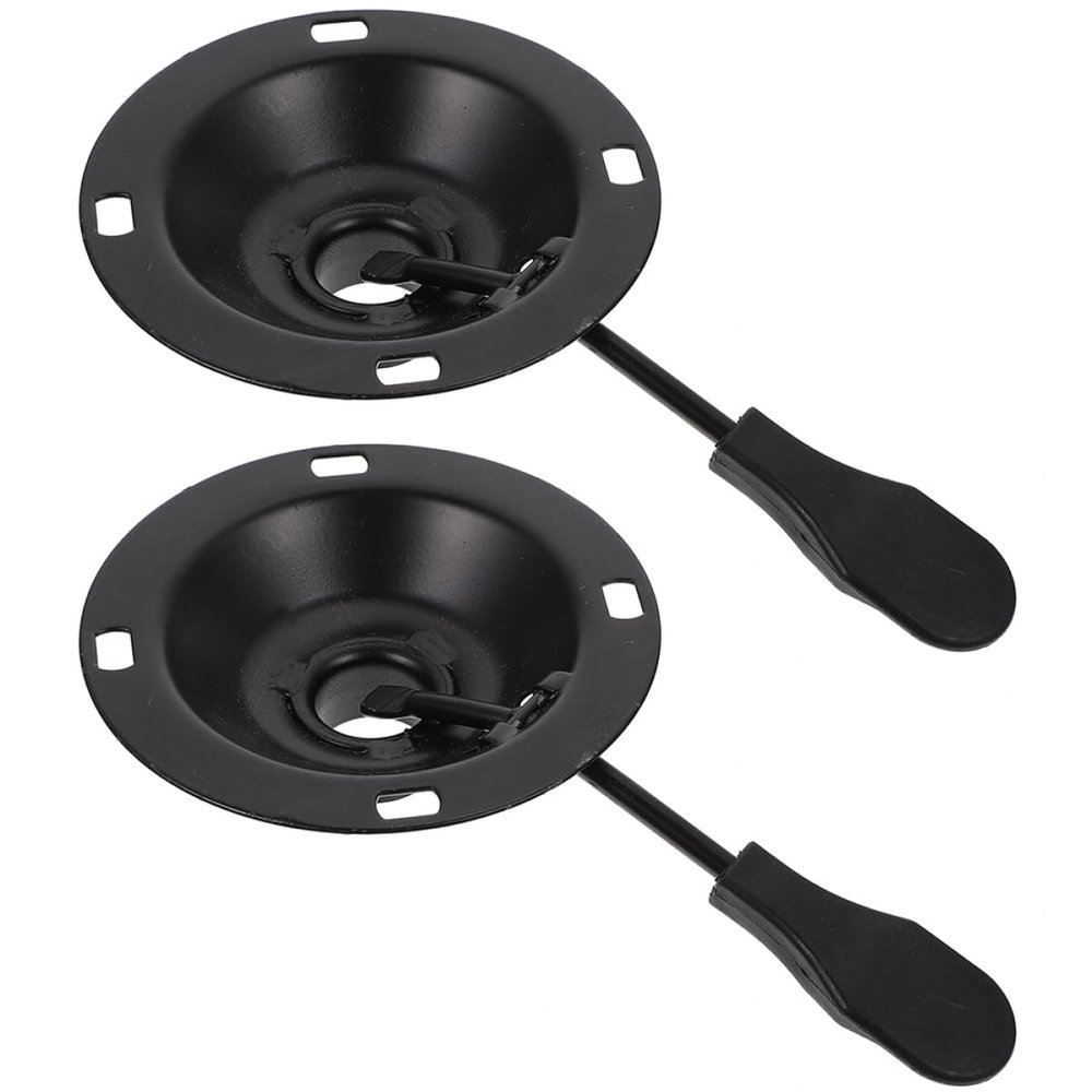 SEWACC 2pcs Office Chair Swivel Base Rotating Dial Bearing Plate Iron Material for Safety