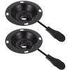 SEWACC 2pcs Office Chair Swivel Base Rotating Dial Bearing Plate Iron Material for Safety view 1