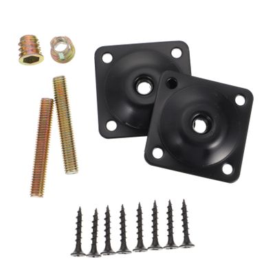 QUMIIRITY Furniture Connector Flat Mounting Plate for Wooden Sofa Legs