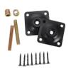 QUMIIRITY Furniture Connector Flat Mounting Plate for Wooden Sofa Legs view 1