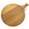 COLLBATH Wooden Cutting Board Round Unfinished Pizza Board for Serving Bread Steak and Desserts Easy to Clean Decorative Kitchen Essential view 1