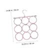 Levemolo 2pcs Eco-Friendly Foldable Paper Rattan Scarf Hanger for Closet Organization Versatile Tie and Towel Holder Rack Space-Saving Design Random Colors view 2