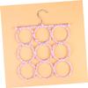 Levemolo 2pcs Eco-Friendly Foldable Paper Rattan Scarf Hanger for Closet Organization Versatile Tie and Towel Holder Rack Space-Saving Design Random Colors view 4