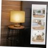 Levemolo Decorative Fabric Lamp Shade Cylinder Replacement Cover for Table Floor Lamps Soft Light Diffuser Modern Design for Bedroom Living Room Decor view 3