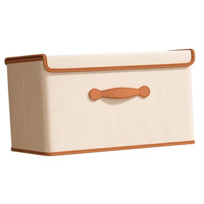 HOOTNEE Fabric Storage Bin Lid Organizer for Clothes Stylish Design for Home Nursery Closet Space-saving