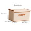 HOOTNEE Fabric Storage Bin Lid Organizer for Clothes Stylish Design for Home Nursery Closet Space-saving view 2