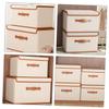 HOOTNEE Fabric Storage Bin Lid Organizer for Clothes Stylish Design for Home Nursery Closet Space-saving view 4