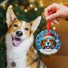 Beagle Dog First Christmas Ornament, Personalized Name Beagle Stained Glass Ornament for Xmas 2026, Pet Lovers Keepsake, Custom Pet Christmas Tree Decoration, Beagle Dog Dad Mom Ornaments Gift view 2
