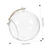 Cabilock 5pcs Hanging Glass Bauble Candle Holders Sphere Tea Light Holders for Terrarium Decor Elegant Glass Hanging Lanterns for Weddings Parties Home Decor view 2