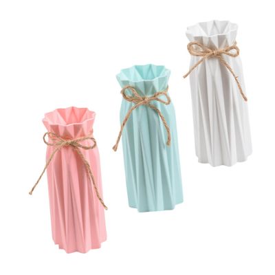 ORFOFE 3pcs Creative Folding Flower Vase Like Flower Container for Floral Arrangements Design for Home Decor Table Centerpieces