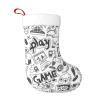 HTTUP Video Game Boys Print Essential Christmas Stocking Generous Size Xmas Party Decorations Adult Stocking view 1