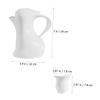 BRIGHTFUFU 1set Bunny Craft Ceramic Teapot Cups Creative Cute Design for Loose Leaf Tea Portable and Lightweight for Daily Use and Afternoon Tea view 3