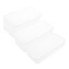 BRIGHTFUFU 3pcs Kitchen Storage Containers Sealed Food Boxes Plastic Fruit Boxes Refrigerator Preservation for Storage Food Fresh-keeping view 1