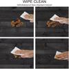 ESFVRG Wood Plank Oval Fitted Tablecloth, Wood Plank Texture Print, for Kitchen Dining, Party, Holiday, Christmas, Buffet, Fits 52" x 96" Table view 3