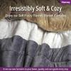 Vianney Tan Grey White Twin-Full Reversible Sherpa Throw Blanket Plush Cozy view 4