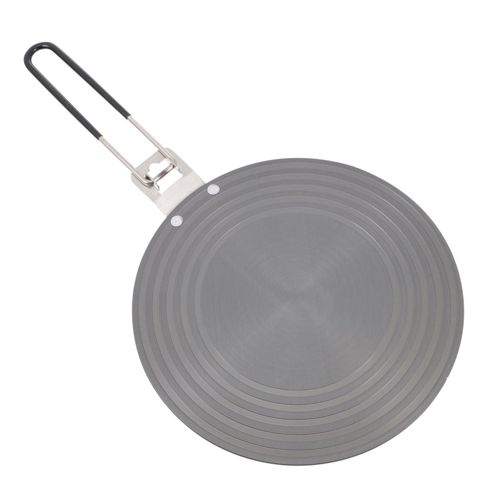 Defrosting Tray Aluminium Heat Diffuser with Handle Black