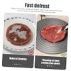 Defrosting Tray Aluminium Heat Diffuser with Handle Black view 3