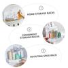 Mikinona Rotating Spice Rack Spices Included Bins for Organization Home Kitchen Must-haves view 3