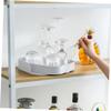 Mikinona Rotating Spice Rack Spices Included Bins for Organization Home Kitchen Must-haves view 4