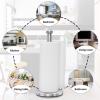 SPXTOM Kitchen Roll Holder, Space-Saving, Paper Towel Holder Countertop, Stainless Steel, Paper Towel Stand with Weighted Base, for Standard and Large Size Rolls(Gold) view 3