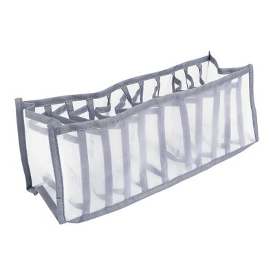 WATIIFUFU Flexible Underwear Organizer Box Grey Storage Case for Cloth Multi-purpose Storage