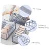 WATIIFUFU Flexible Underwear Organizer Box Grey Storage Case for Cloth Multi-purpose Storage view 3