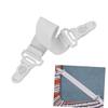 Cabilock 48pcs Bed Sheet Grippers Elastic Clips for Double Queen Mattress Sheet Fastener Holder view 3