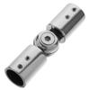 HOOTNEE Zinc Alloy Corner Curtain Rod Connector Hinged Elbow for Shower Room Bay Windows Sturdy Design with Elegant Finish Compatible with Round Tubes view 1