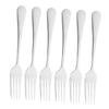 OKUMEYR 6-piece Stainless Steel Fork Set Broad Forks for Charcuterie Salad Dessert Bbq Forks Multi-purpose Dinner Forks Elegant Home Restaurant Use view 1